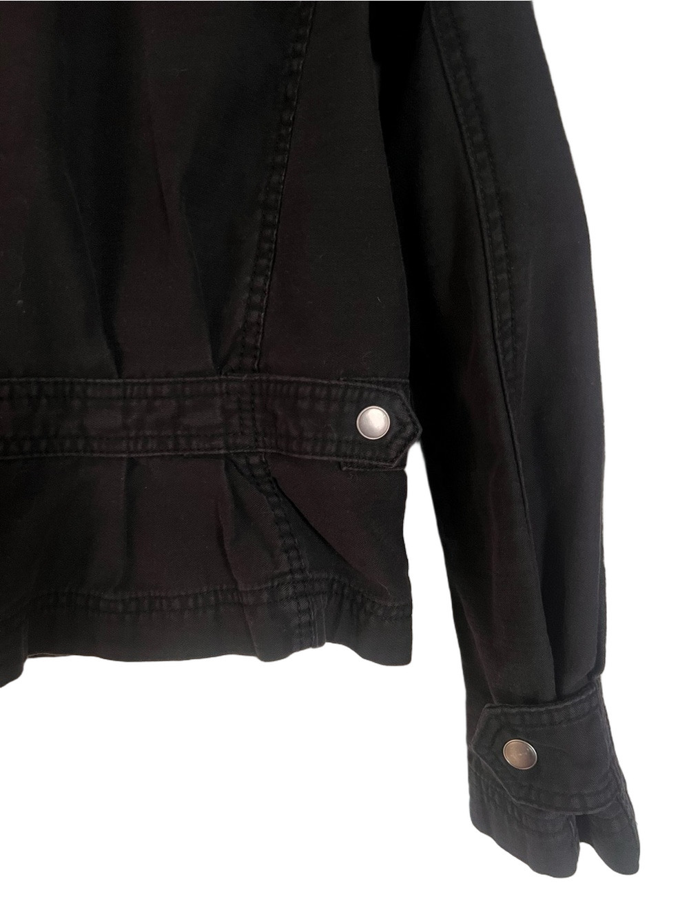 Free People Faye Black Military Jacket - Size XS - Picture 9 of 9